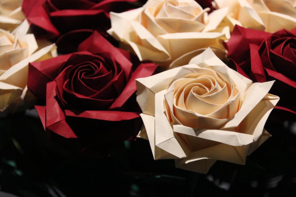 Roses de paper