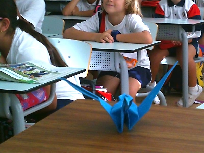 Taller d'origami a la classe